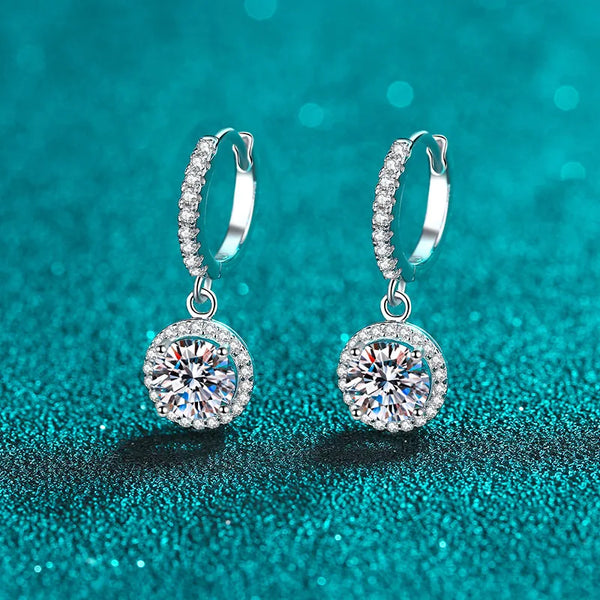 Moissanite Loop Earring