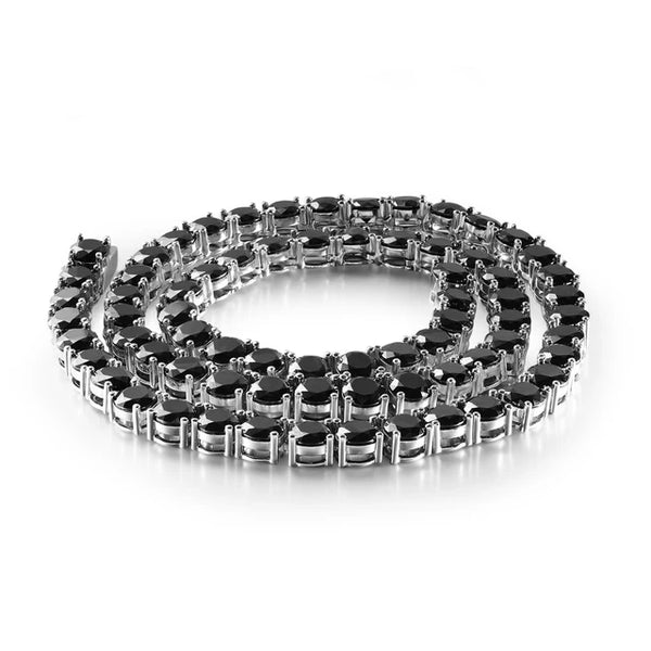 Round Moissanite Tennis Necklace