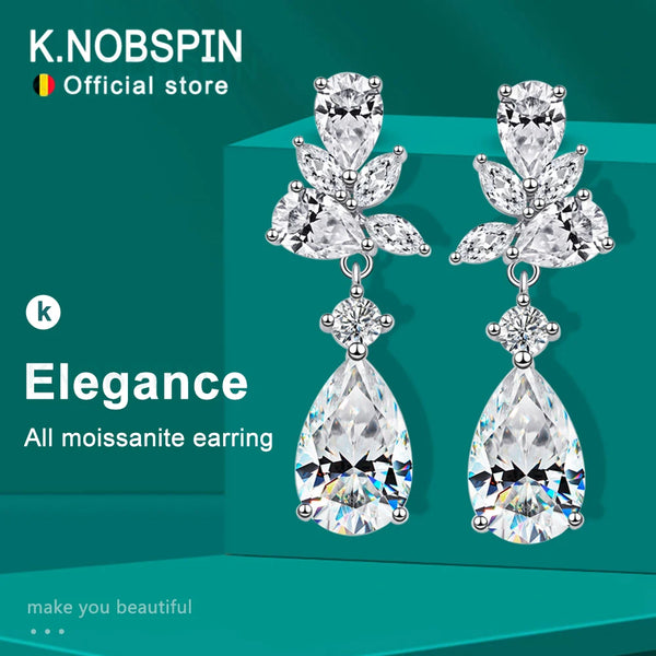 All Moissanite Luxury Earring for Womens