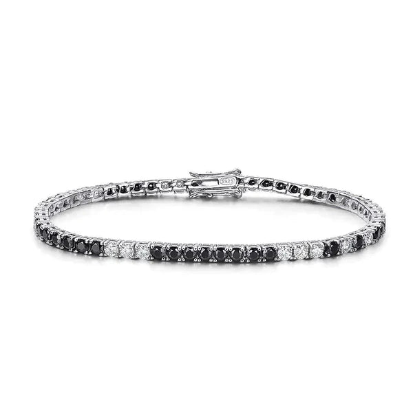 s925 Sterling Silver Plated Moissanite Tennis Bracelets