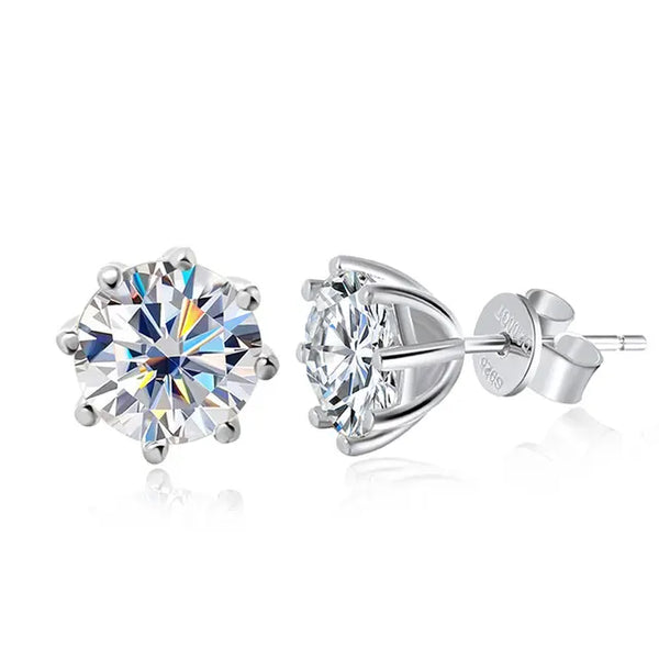 Sparkling Women Moissanite Earring