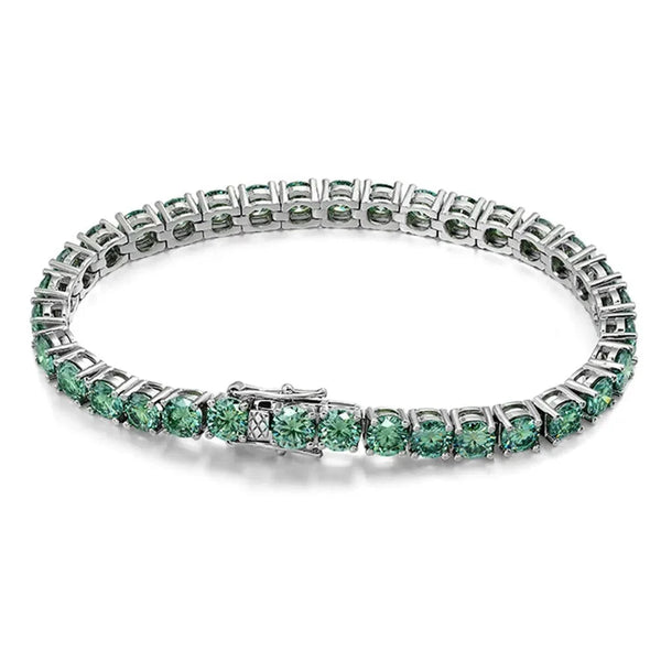 Original Green Moissanite Tennis Bracelets