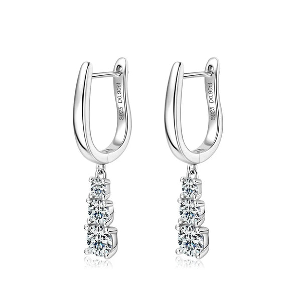 Moissanite Pandent Earrings