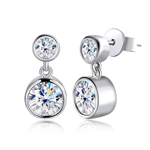 Moissanite Drop Earring