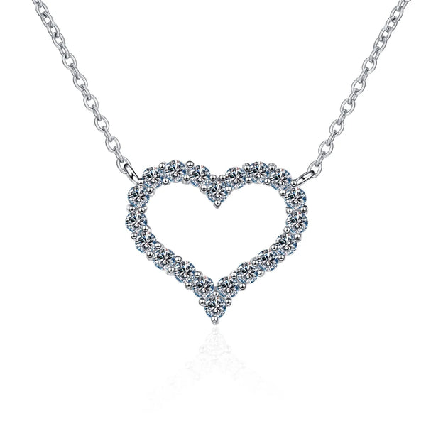 Heart Pendant Moissanite Necklace