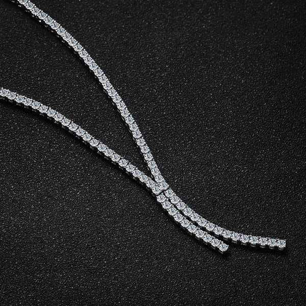 Moissanite Tennis Necklace for Woman