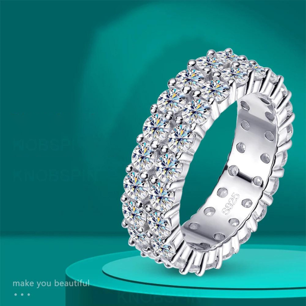 Trendy Party HipHop Moissanite Rings
