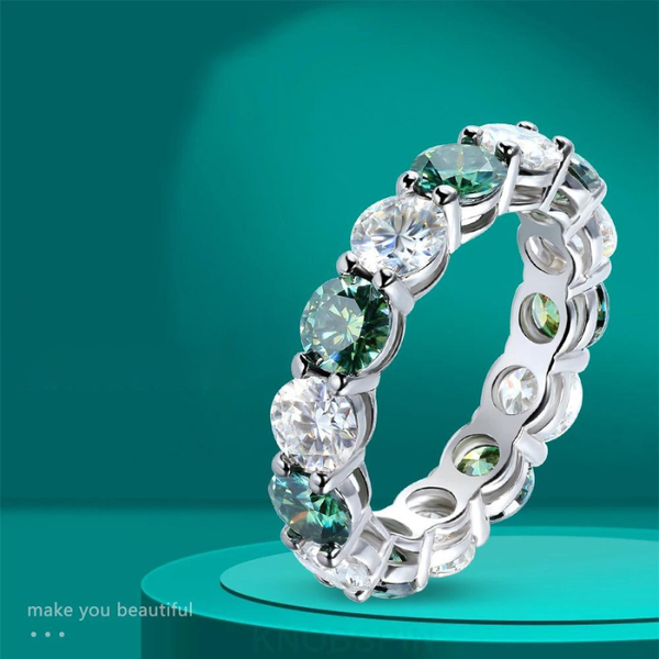 Moissanite Rings for Women Lab Grown Diamond