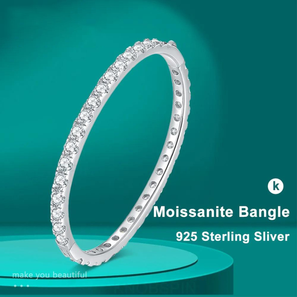 4mm Moissanite Bangles