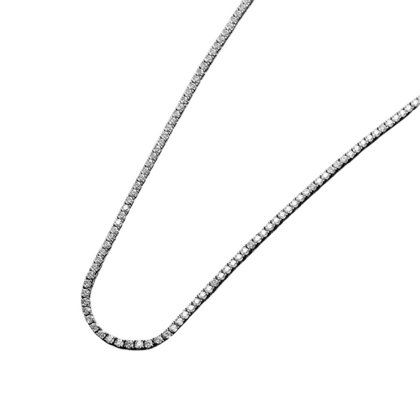 Moissanite Tennis Necklace Full Diamonds